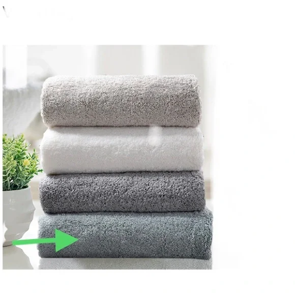 NWT (2) Turkish Organic Cotton Bath Towels, Mineral Green, Delilah Home - Picture 4 of 9